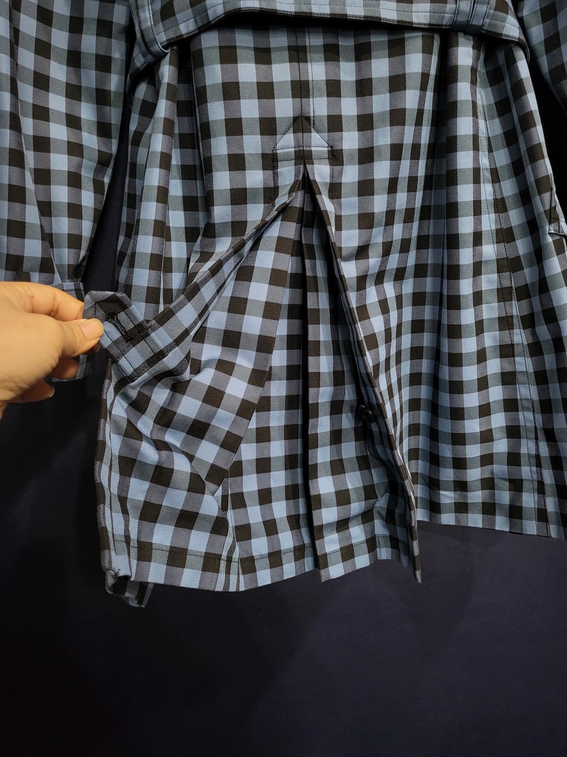 코치 체크 트렌치코트 상품이미지7