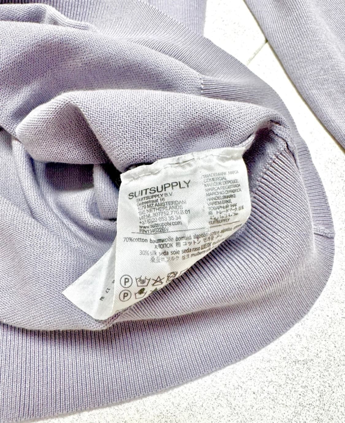 [정품] 수트서플라이 코튼실크 크루넥 100 상품이미지5