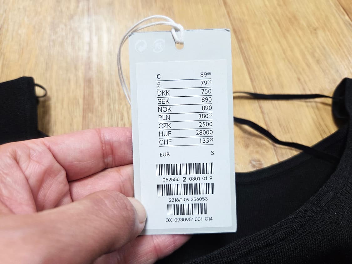 COS 니티드 오프숄더 원피스 55 새상품 상품이미지7