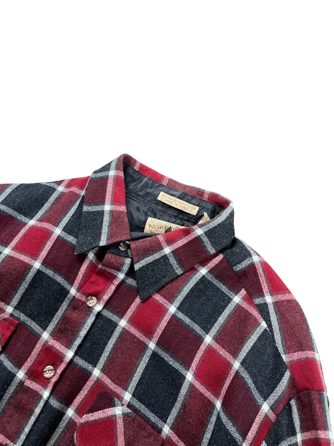 Vintage 레드 체크패턴 셔츠  상품이미지2
