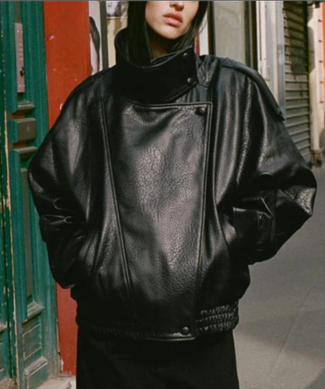 자라 레더자켓 상품이미지1