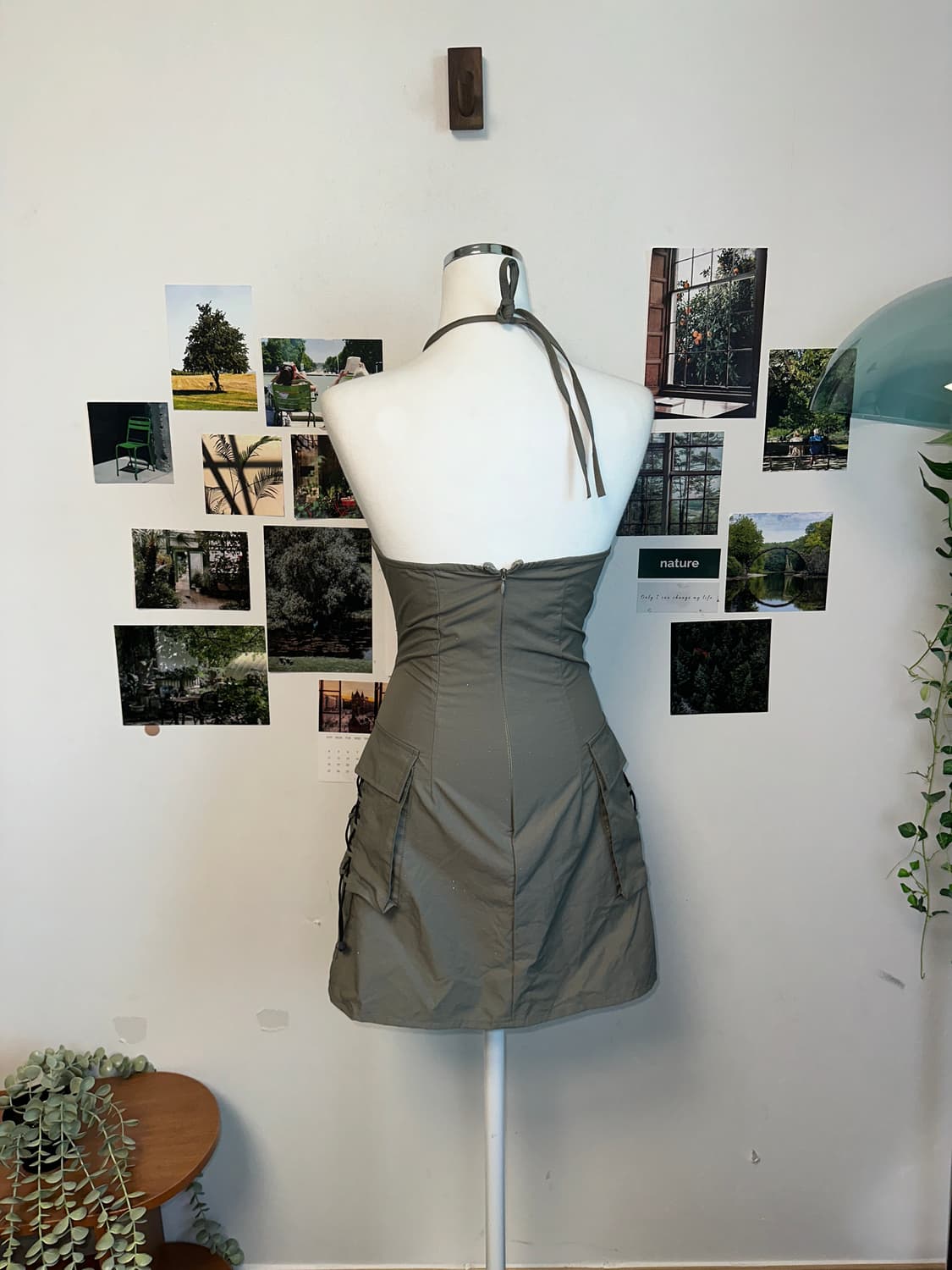 Gray glitter halter mini ops 상품이미지3