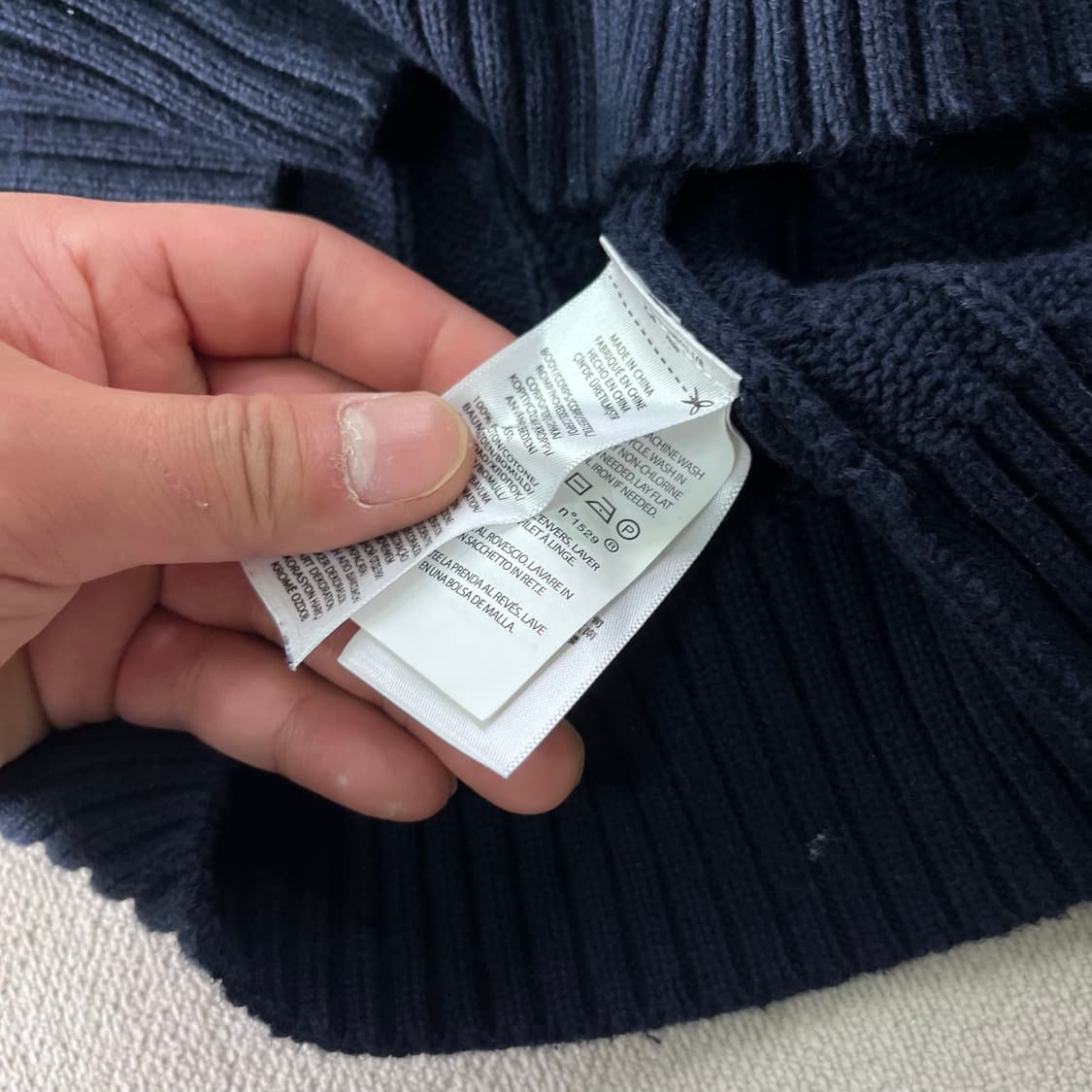 95 폴로랄프로렌 네이비 꽈배기 니트 상품이미지4