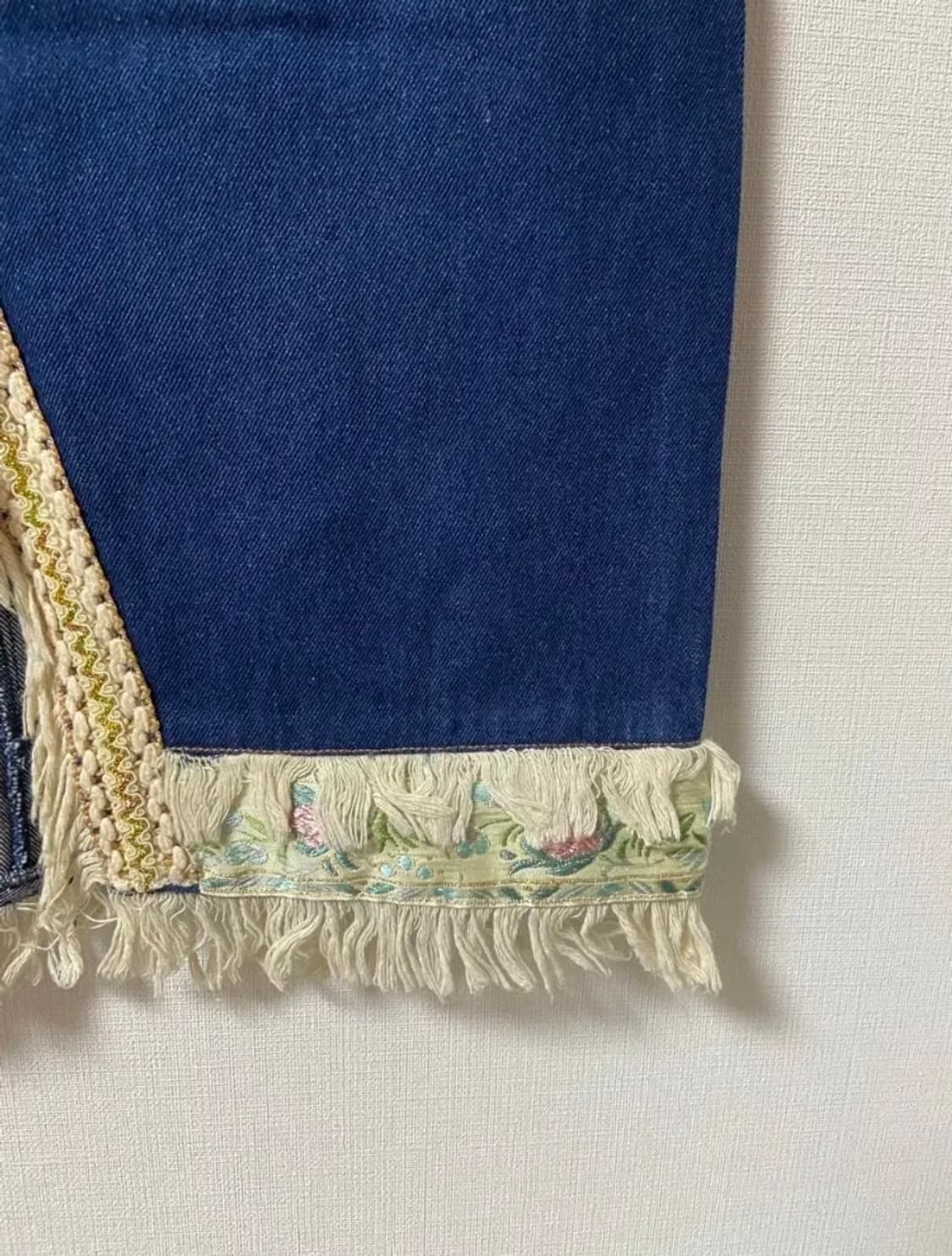 일본 빈티지 모리걸 하구미 레이스 나비스커트 상품이미지3