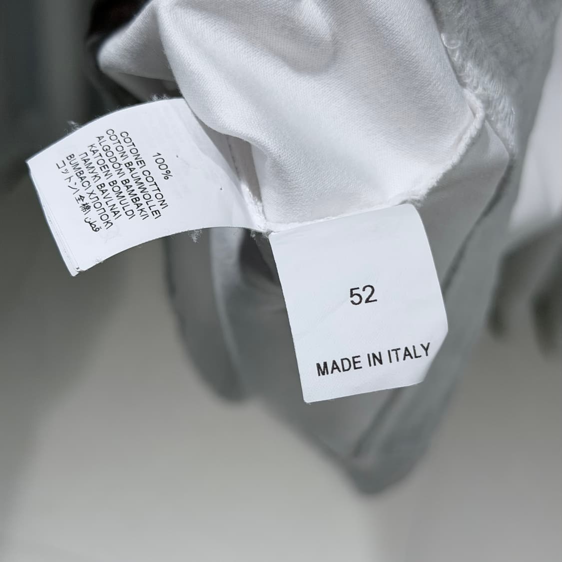 (A+/52) / 브루넬로쿠치넬리 자수 로고 레귤러핏 화이트 반팔 티셔츠 상품이미지6