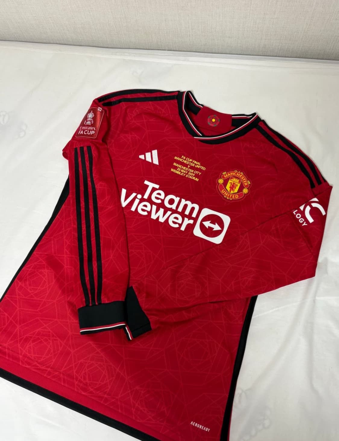 23-24 맨체스터 유나이티드 긴팔  유니폼(브페 fa컵 결승 패치) 상품이미지1