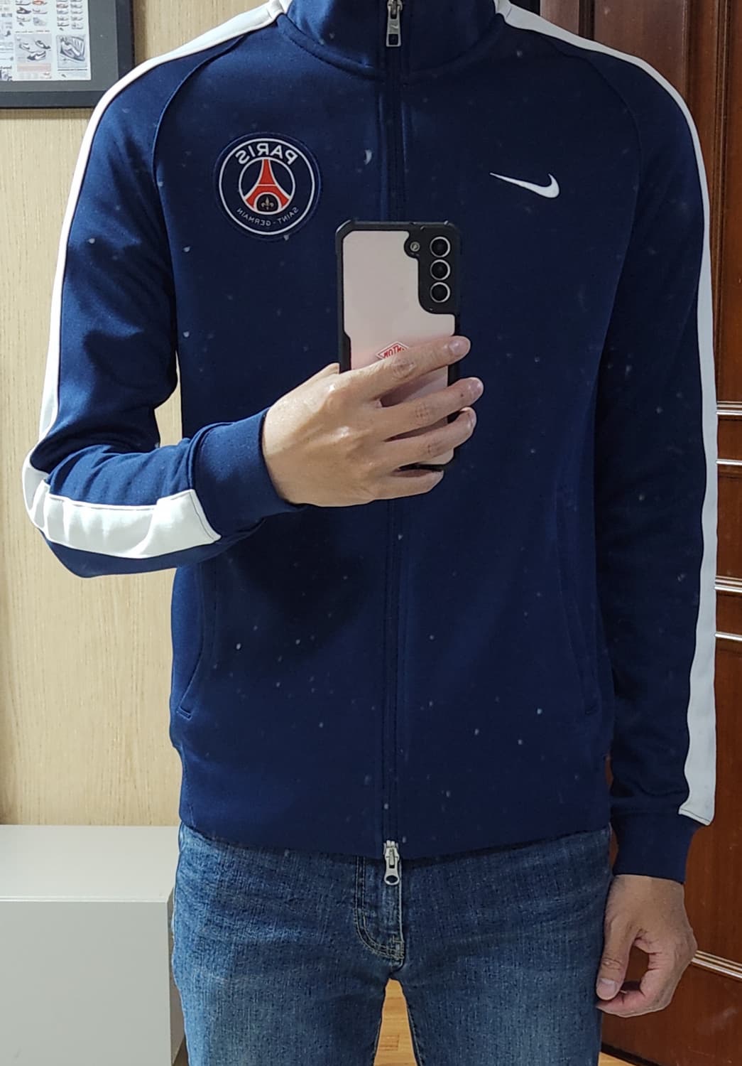 (착샷) 나이키 PSG 파리 생제르맹 유니폼 14-15 트랙탑 져지 상품이미지10