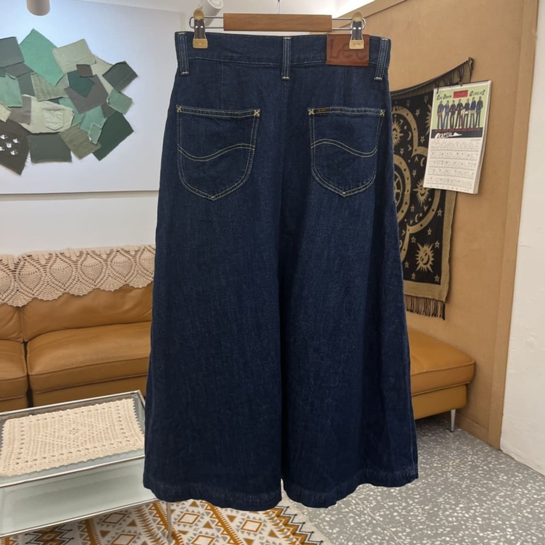 LEE 리 캐주얼 빈티지 모리 플레어 데님 롱스커트 S C10807 상품이미지4