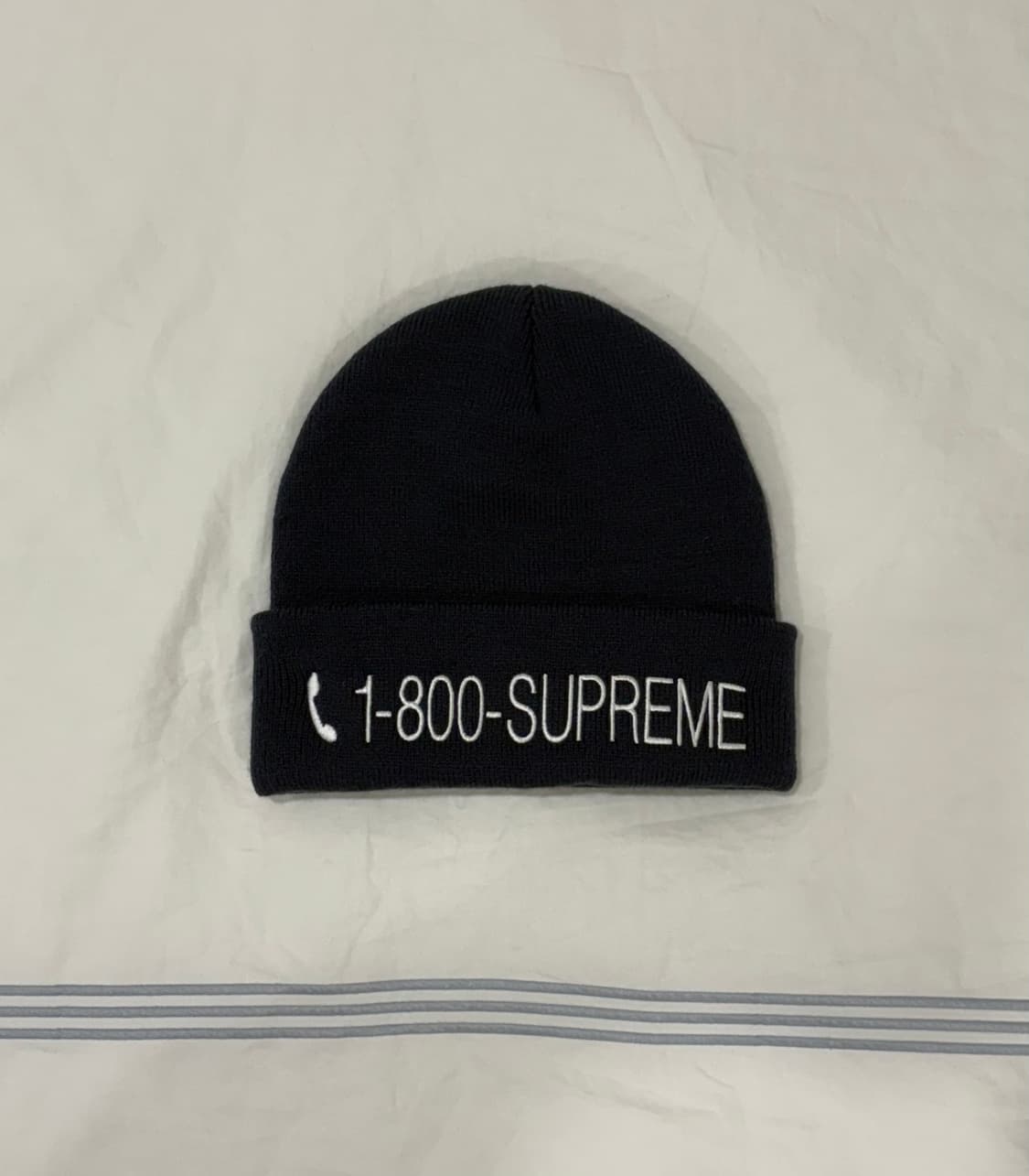슈프림 1-800 비니 네이비 상품이미지1
