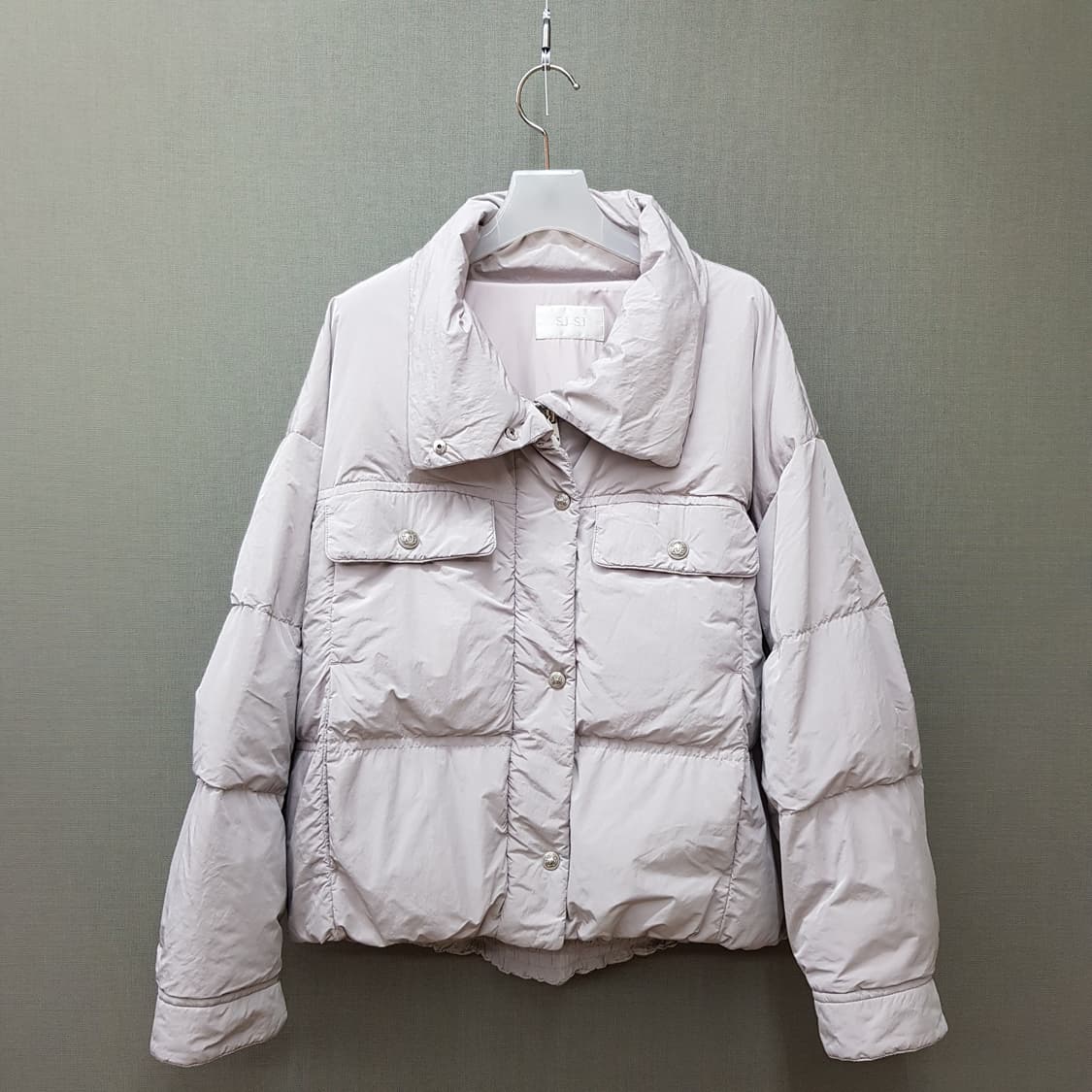 한섬 SJSJ 2023 하이넥 드롭 구스패딩  82-94-160사이즈 상품이미지3