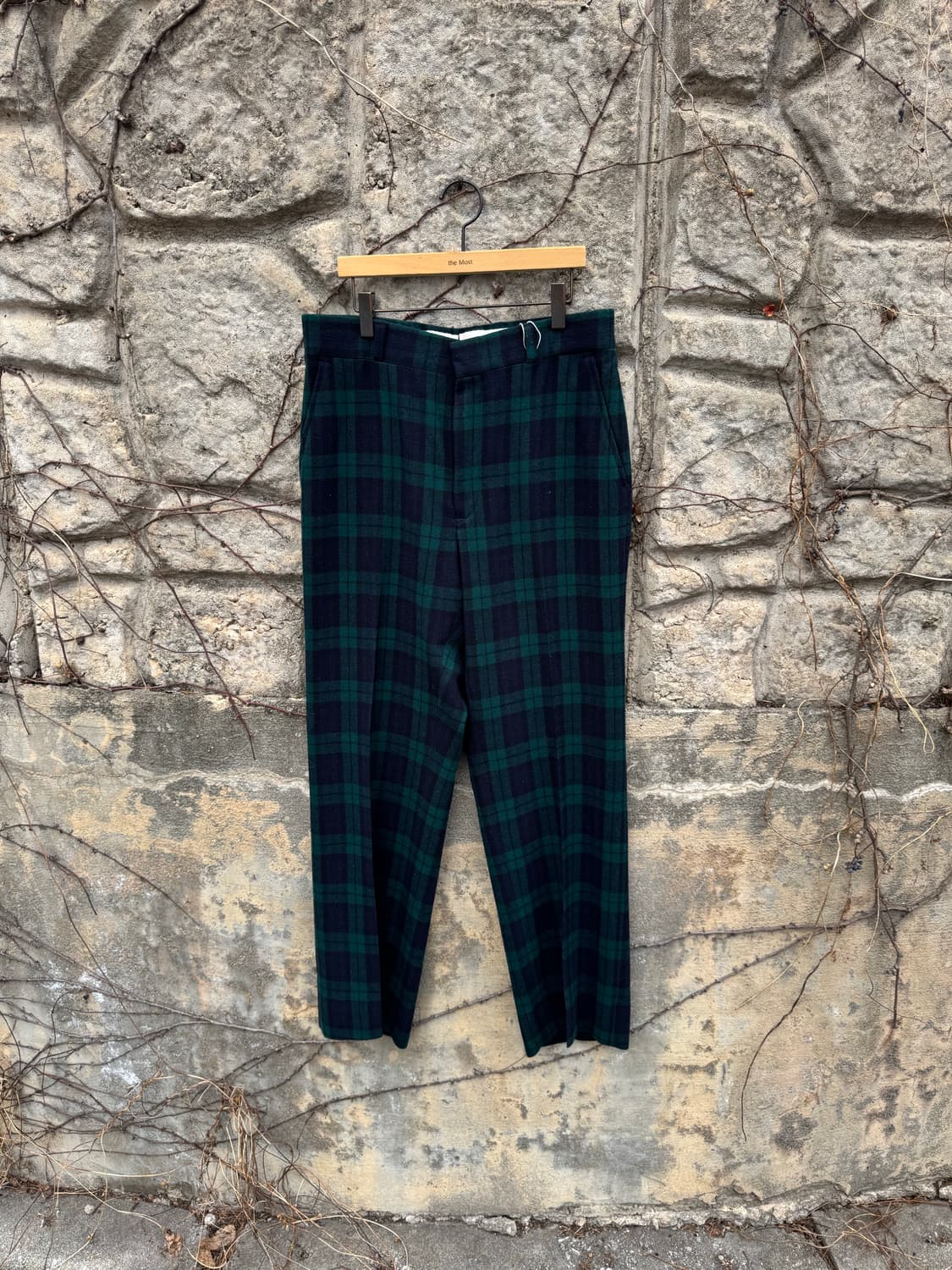 70~80s 펜들턴 빈티지 타탄체크 울 슬랙스 팬츠 32 상품이미지1