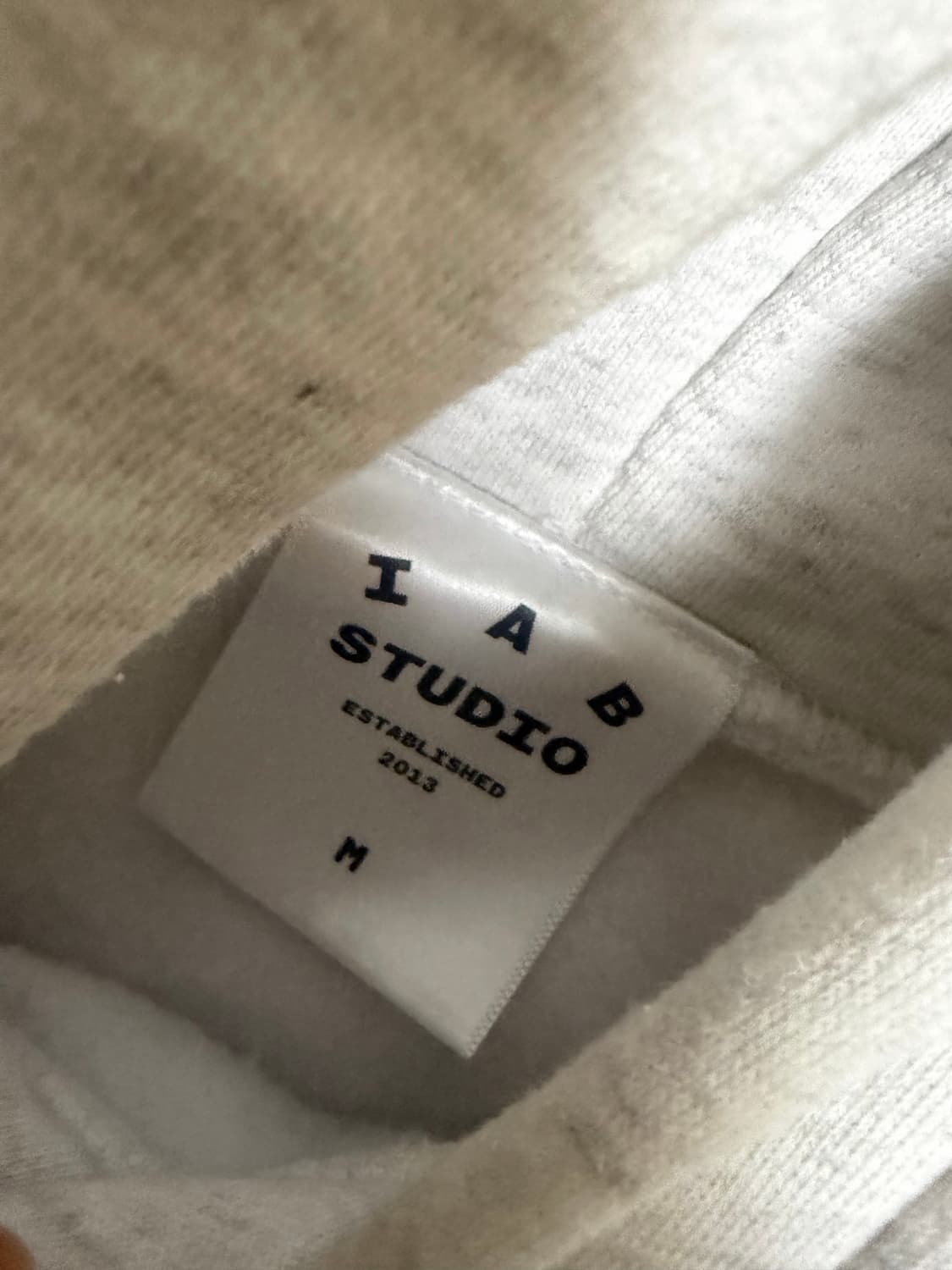 IAB 아이앱 후드 라이트 그레이 M (실착 1회) 상품이미지5