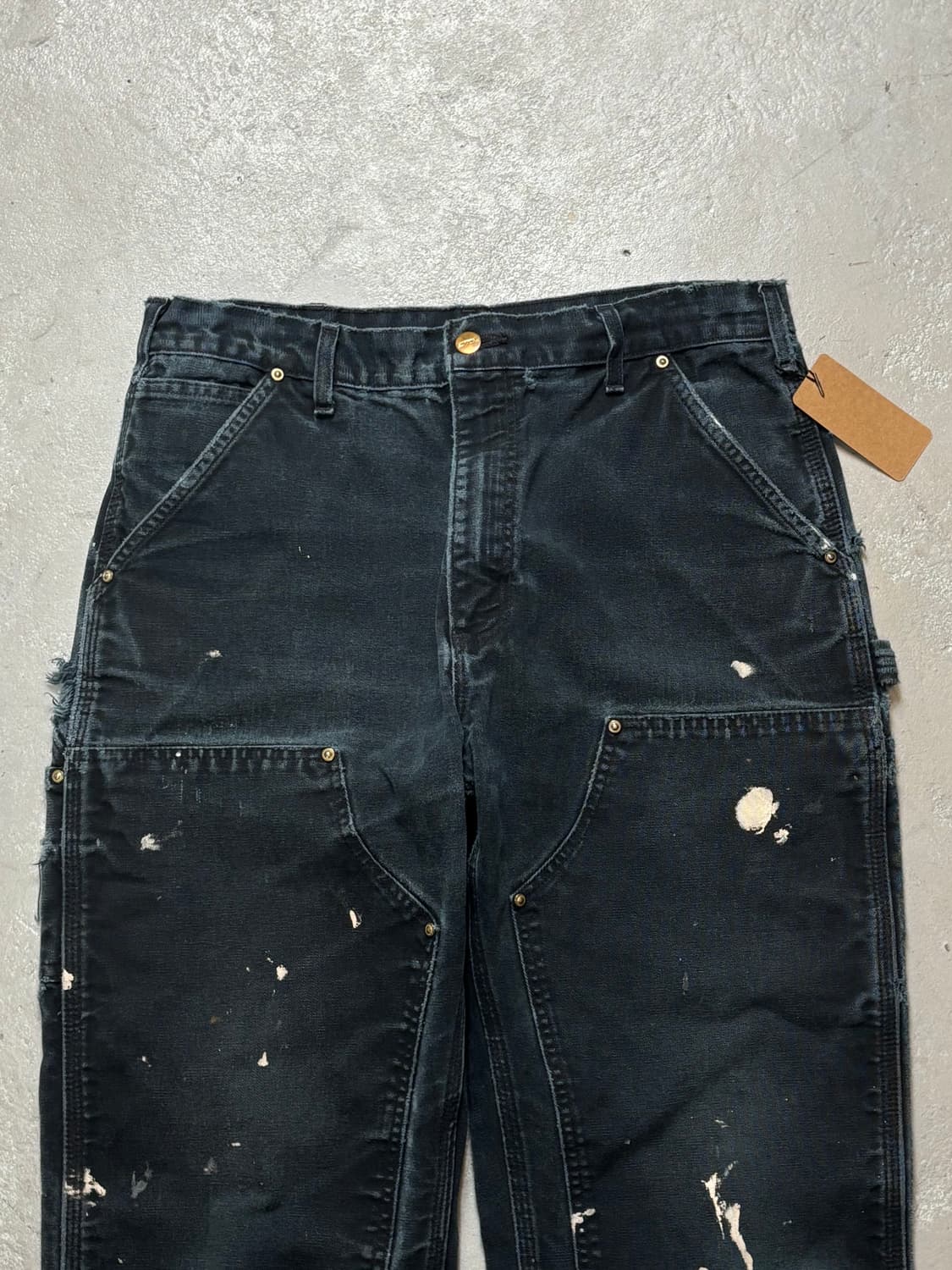 OG USA Made 칼하트 B01 더블니 블랙 칼하트 썩블니 카펜터 상품이미지5