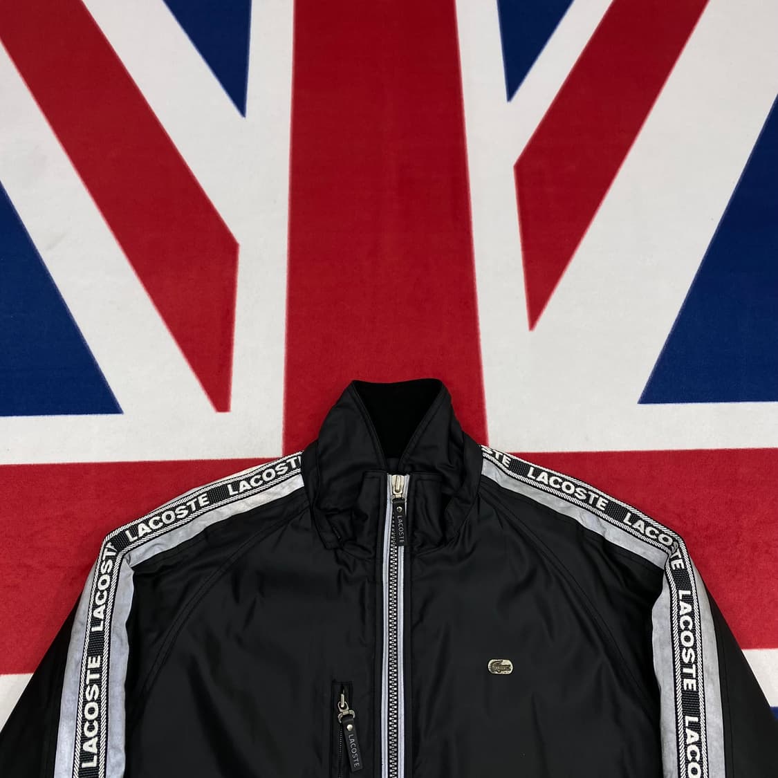라코스테 스카치사이드라인 올드스쿨자켓 100 실측 105 상품이미지3