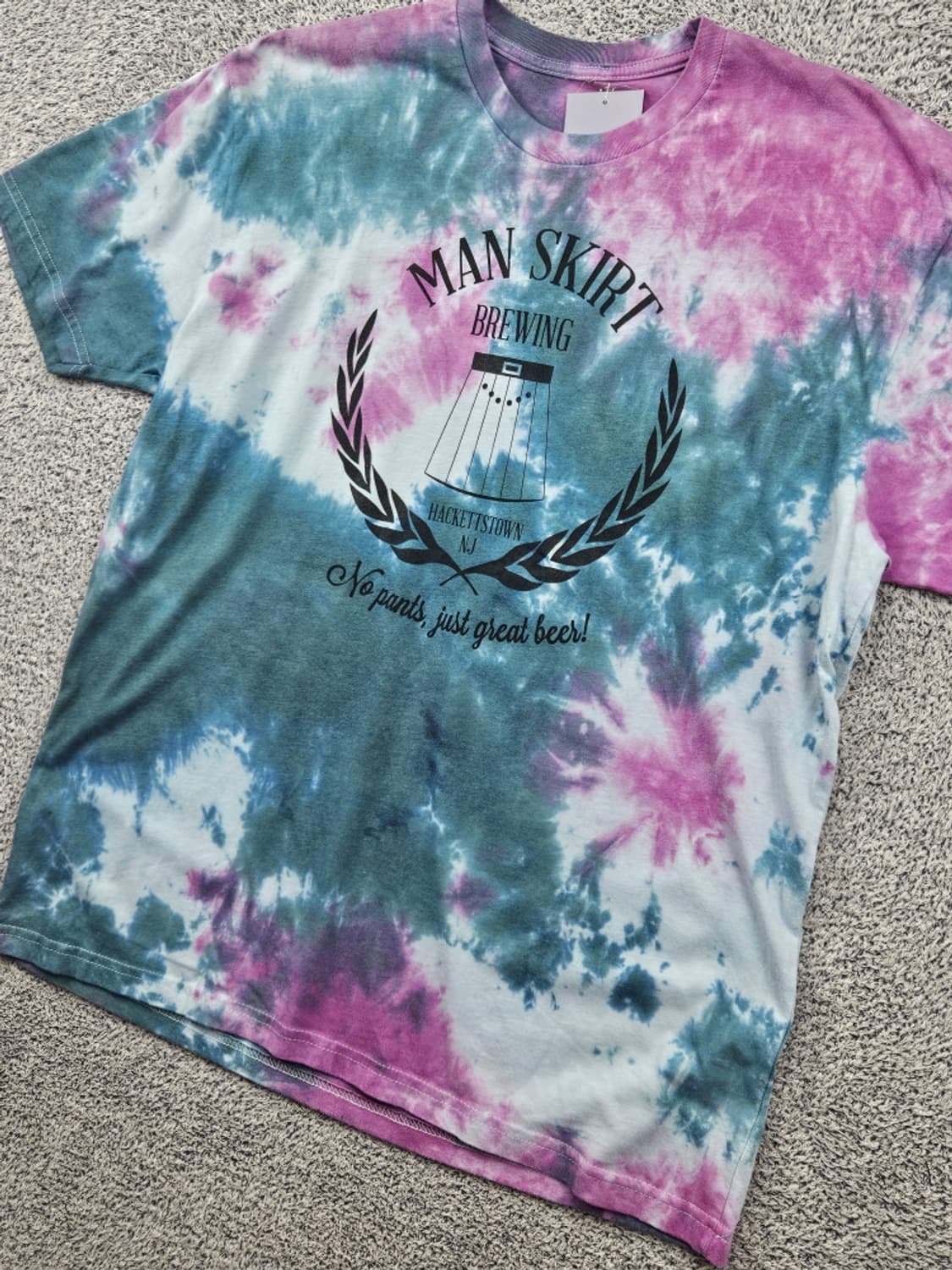 빈티지 맨스커트 브루잉 반팔 티셔츠 커스텀 (L추정) / 11803 상품이미지4