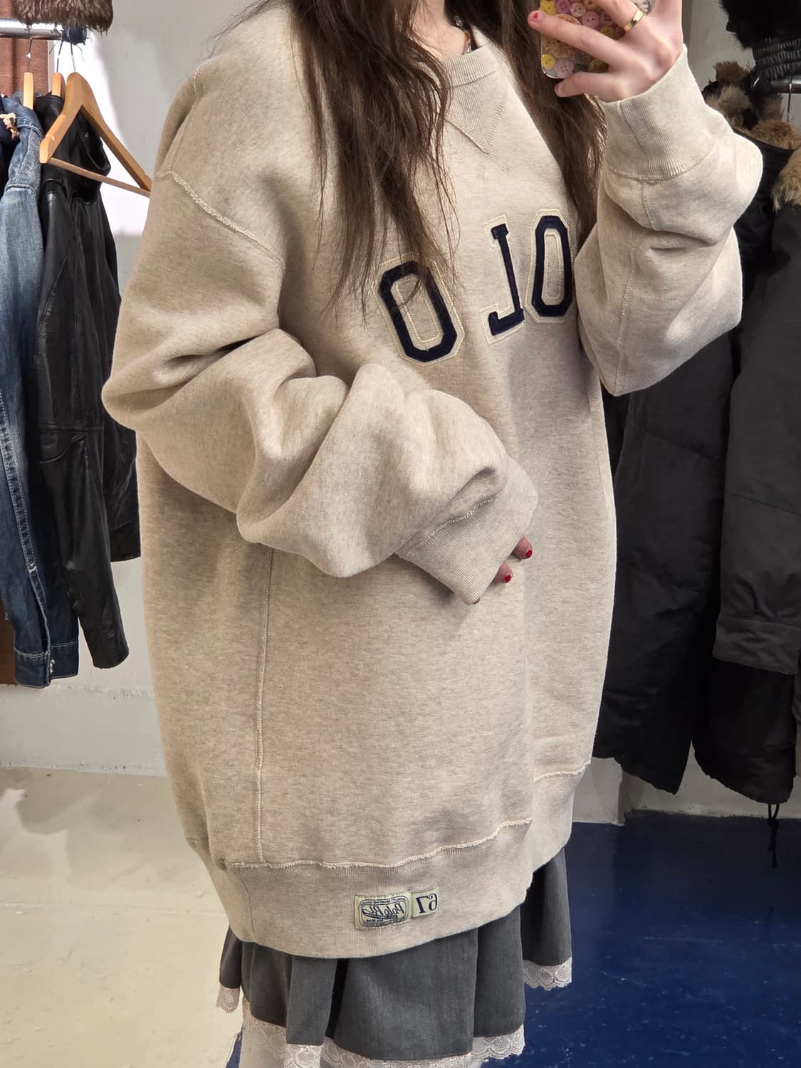 PRL 폴로 랄프로렌 신형 큐알 아치로고 맨투맨 상품이미지2