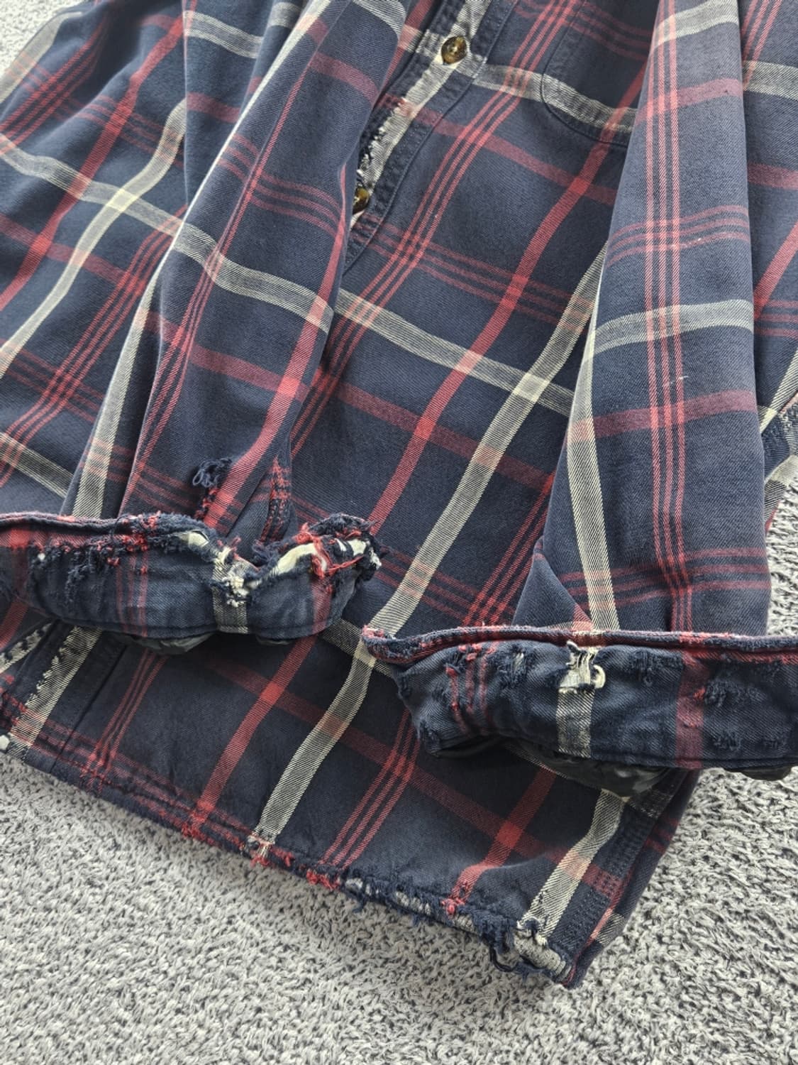 칼하트 체크 패턴 버튼업 워크 셔츠 자켓 ( M ) / 9285 상품이미지7