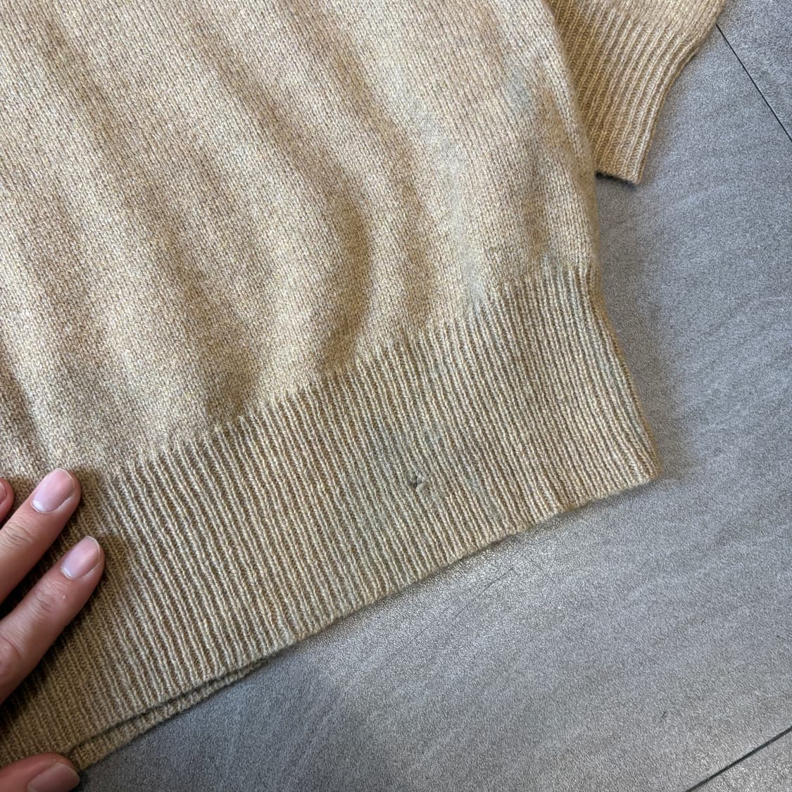 폴로 정품 베이지 렘스울 니트  상품이미지7
