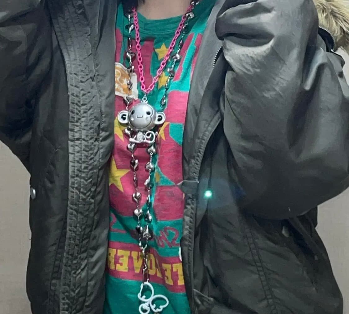 일본 빈티지 민트키치 스타 팝갸루 롱슬리브 상품이미지2