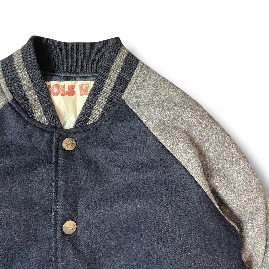 홀하우스 올드스쿨 디즈니 스머프 바시티 자켓 S 상품이미지3