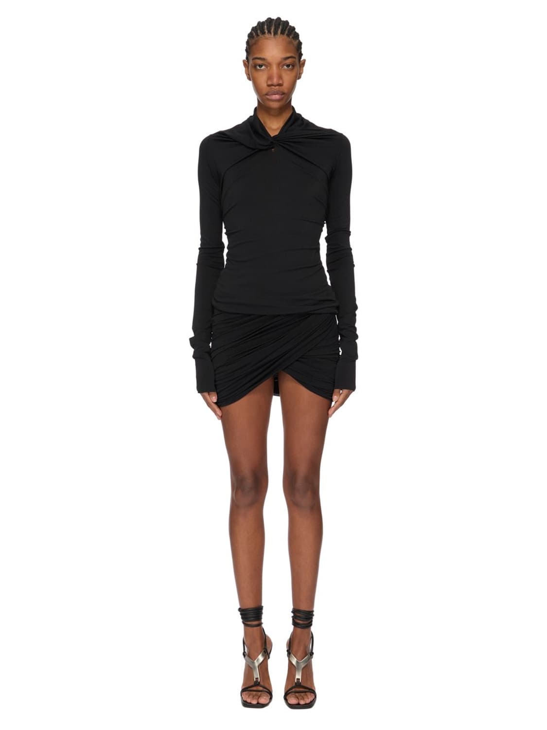 [42,44]릭오웬스 CONCORDIANS 드레이프 탑/블랙 상품이미지6