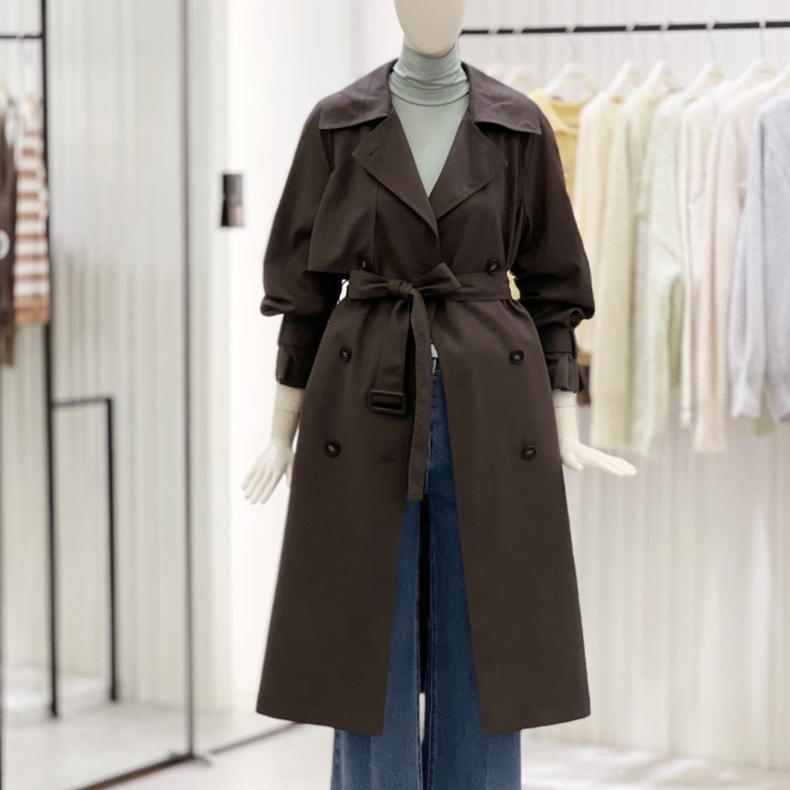 23FW 씨씨콜렉트 플랩포인트 더블버튼 트렌치코트 상품이미지1