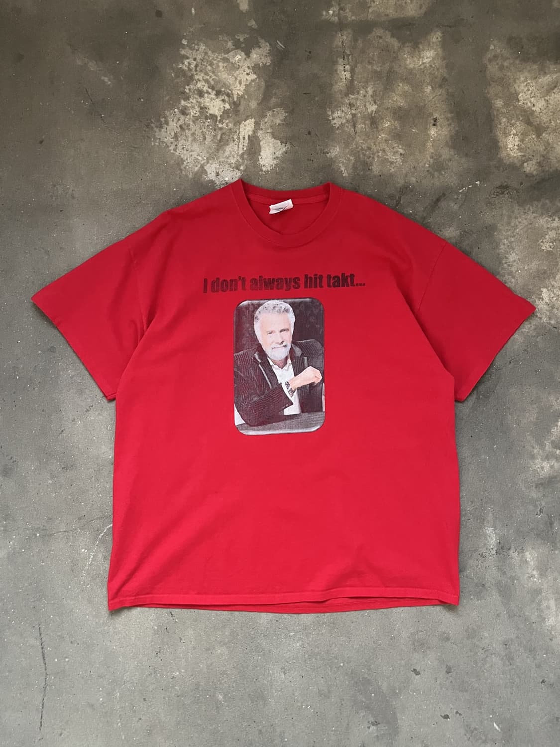 Vintage 레드컬러 그래픽 반팔티  상품이미지1