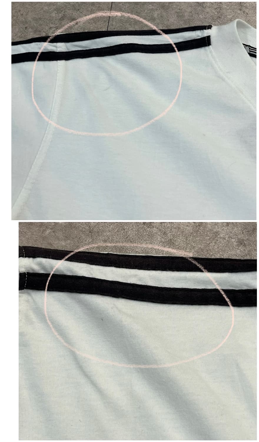 아디다스 브이넥 반팔티 화이트 M #csz4056 상품이미지6