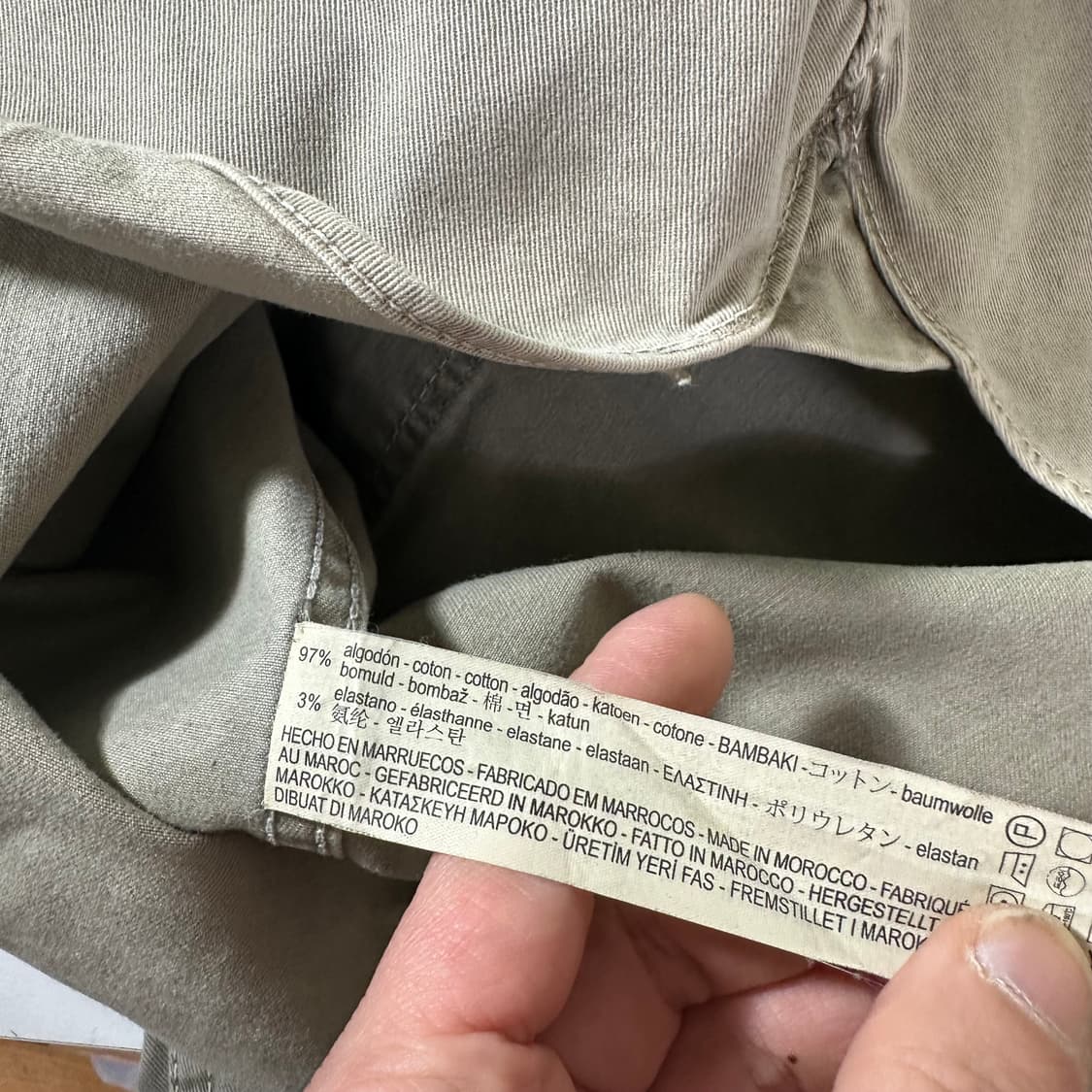 100 L 자라 맨 빈티지워시드 투포켓 코튼 셔츠 남방 상품이미지6