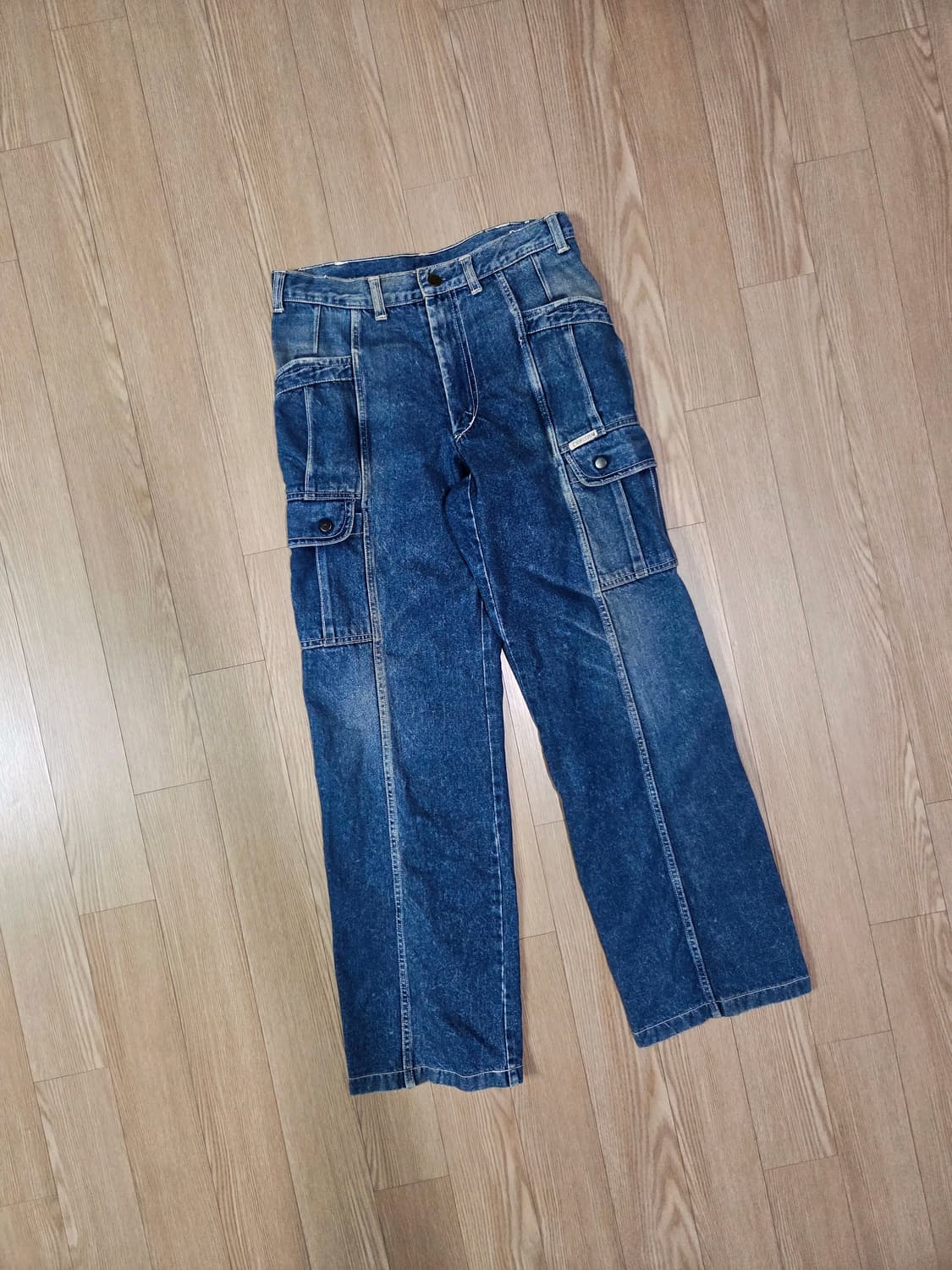 CAPITAN JAPAN 워싱 카고 데님 팬츠 상품이미지5