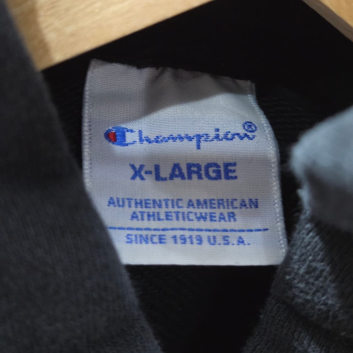 챔피온 스몰로고 자수 후드티 블랙 XL  상품이미지3