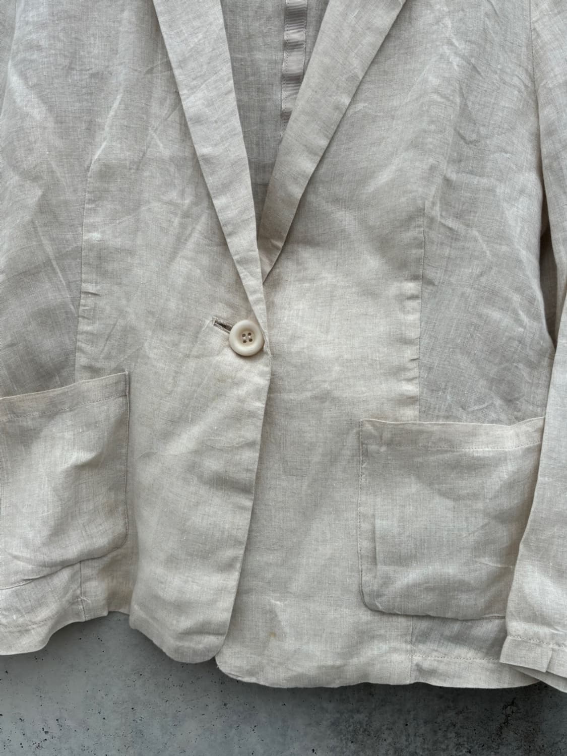 Linen One Button Blazer 상품이미지6