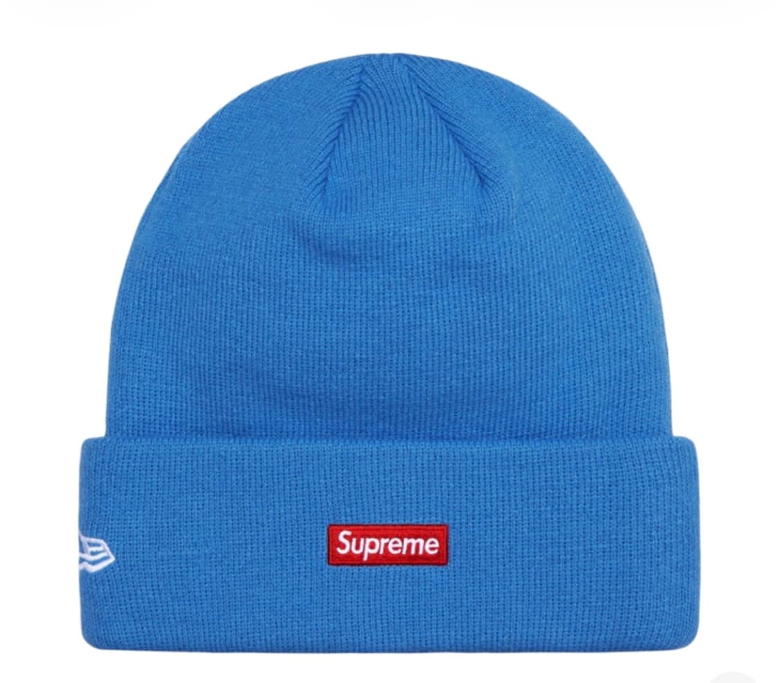 슈프림 뉴에라 S 로고 비니 블루 - 24FW 상품이미지1
