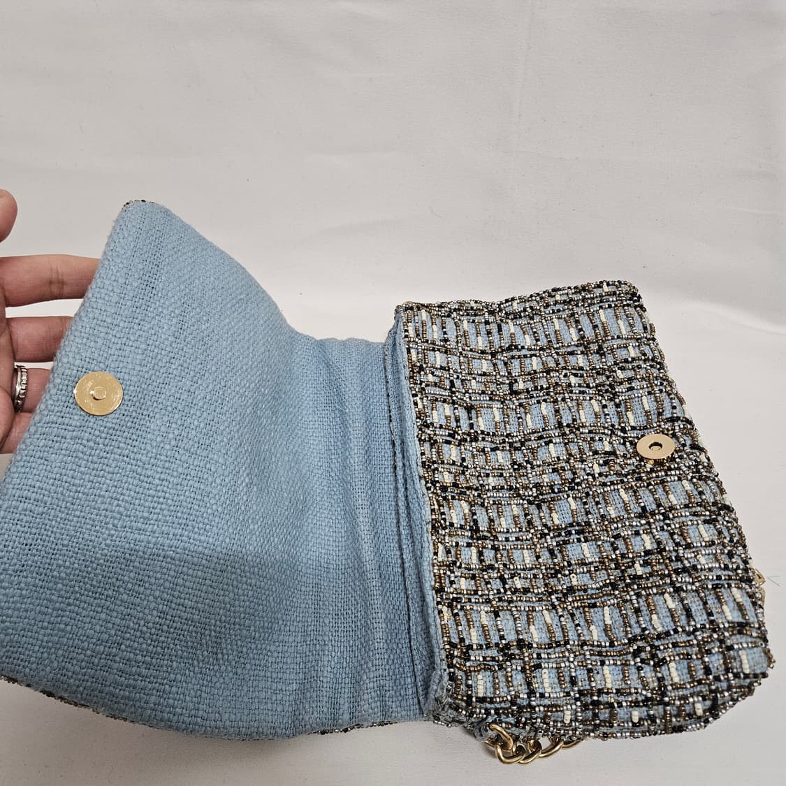 자라 트위드 체인 크로스백 상품이미지4