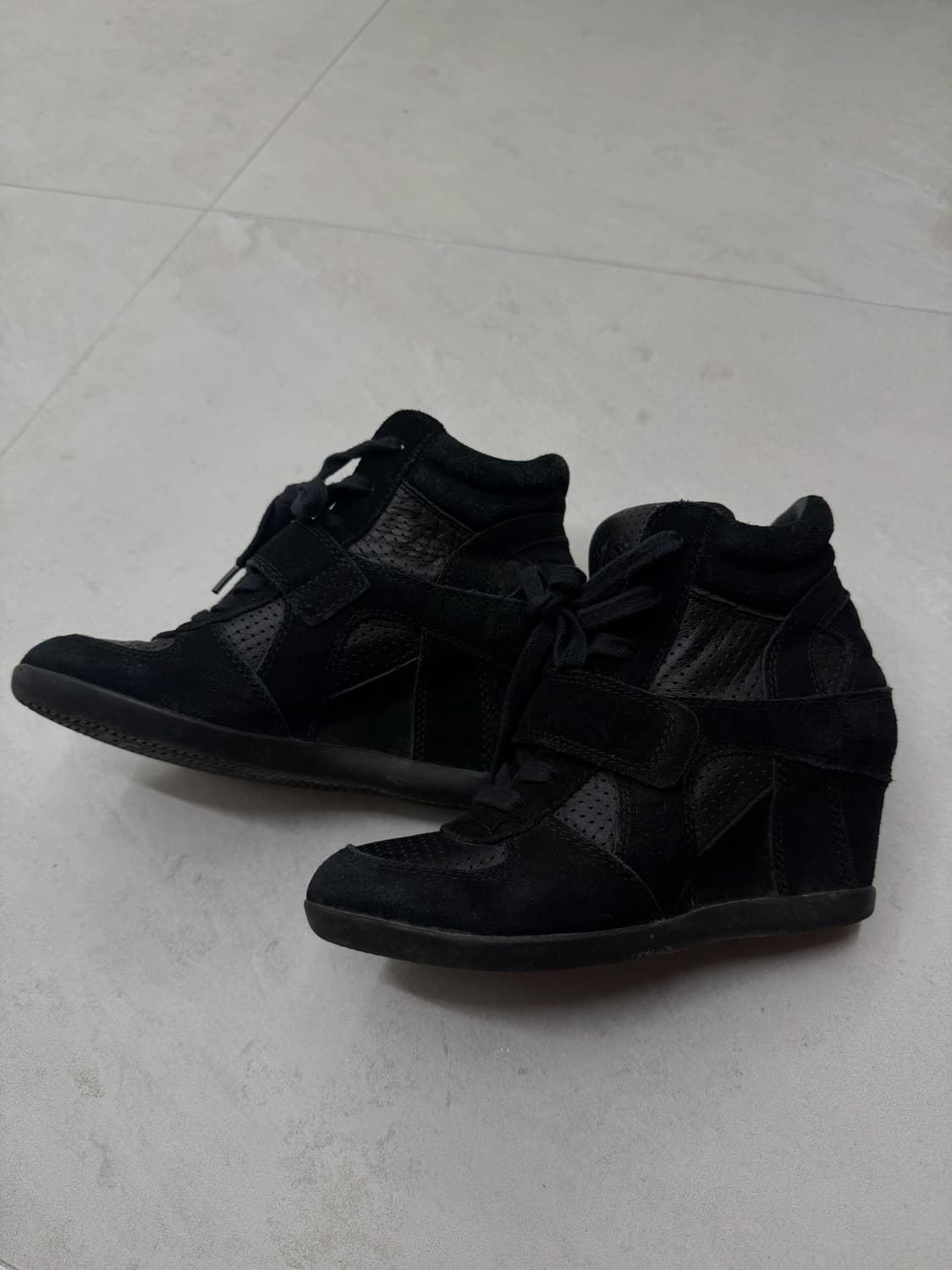 Ash 보위 하이탑 웨지힐 블랙 37 상품이미지3