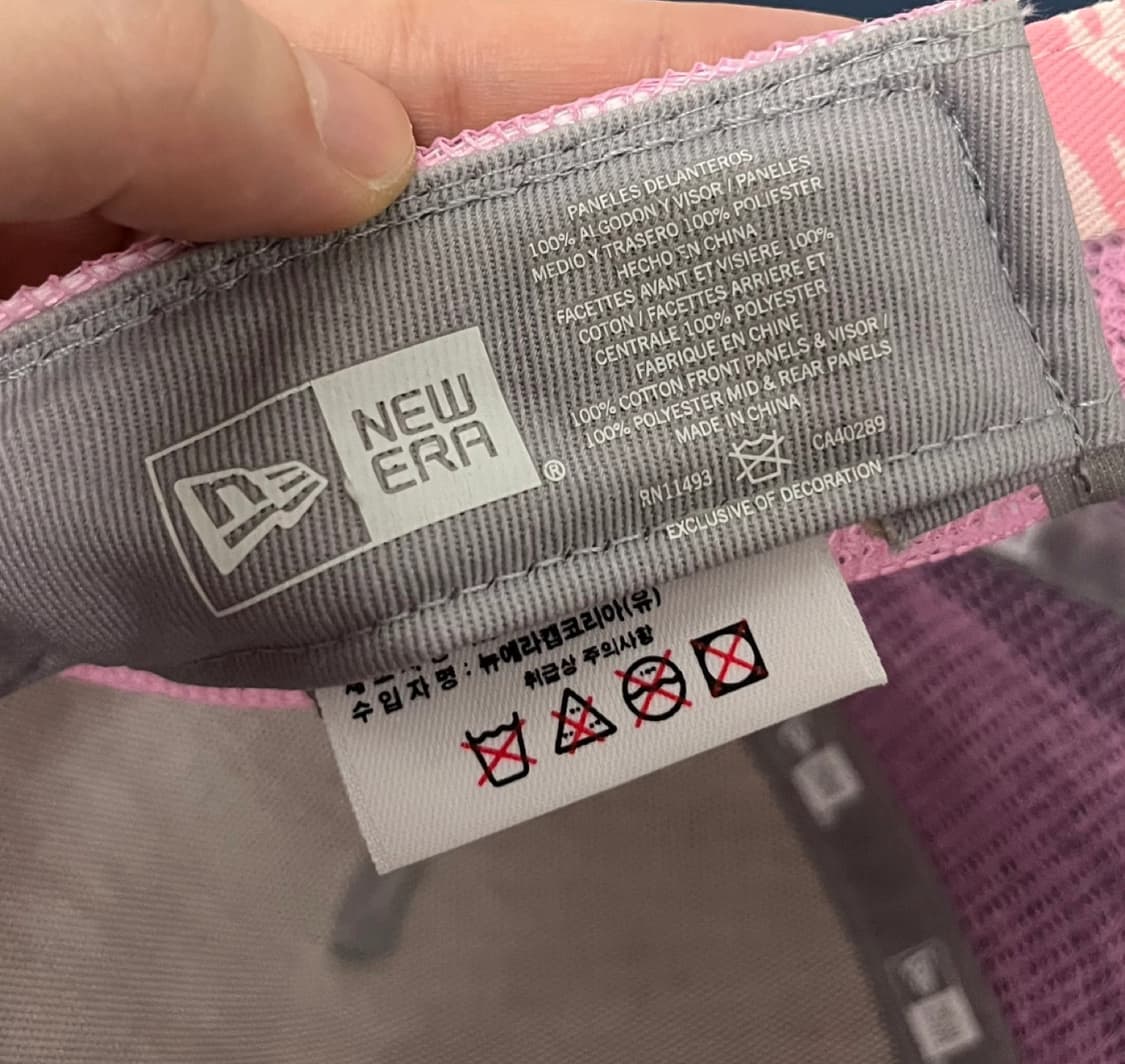 [New Era]뉴에라 메쉬 핑크 볼캡(새상품) 상품이미지7