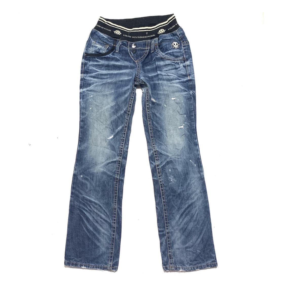 Lolita Jeans 로리타 진스 해골 워싱 청바지 상품이미지2