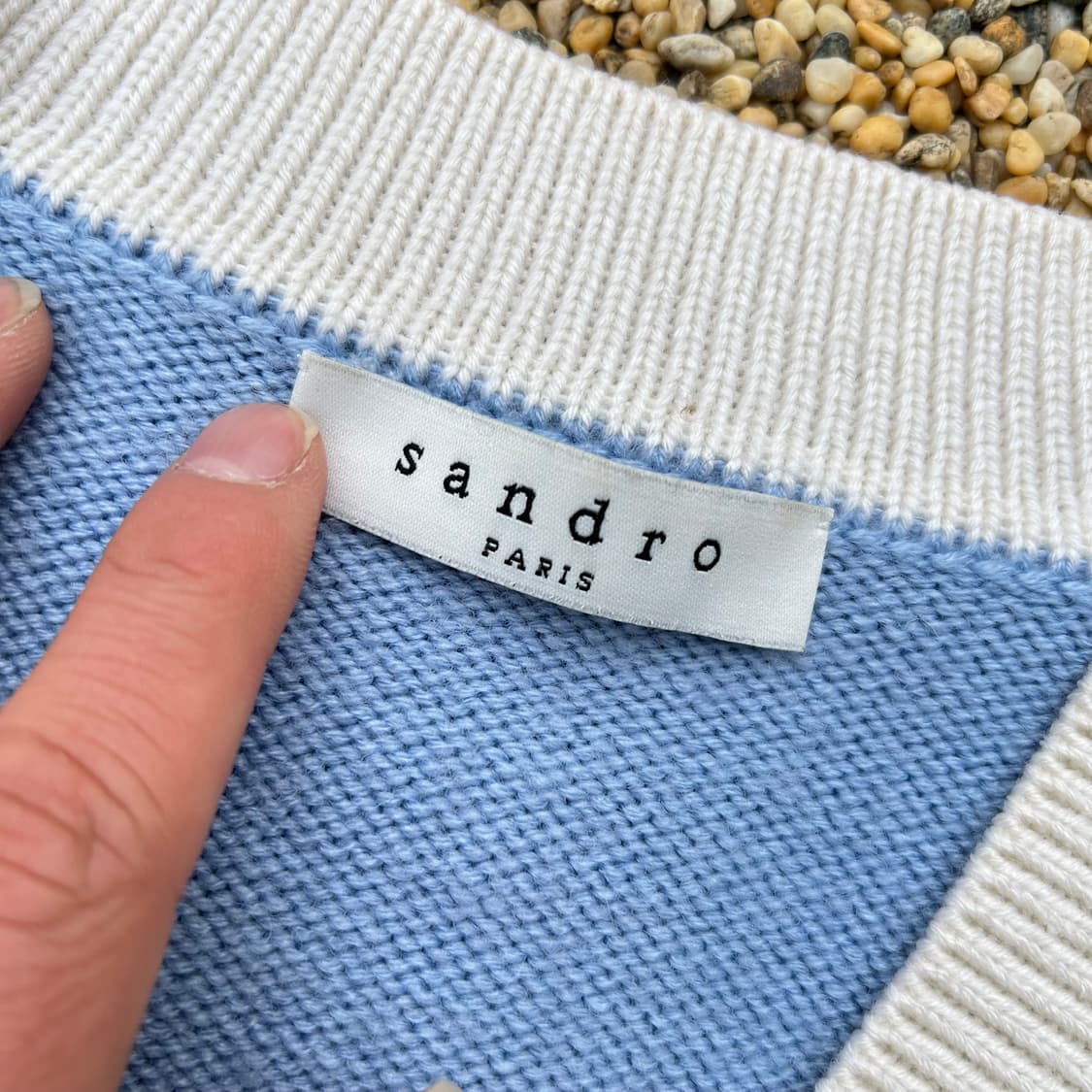 산드로 제니 블루 가디건 상품이미지4