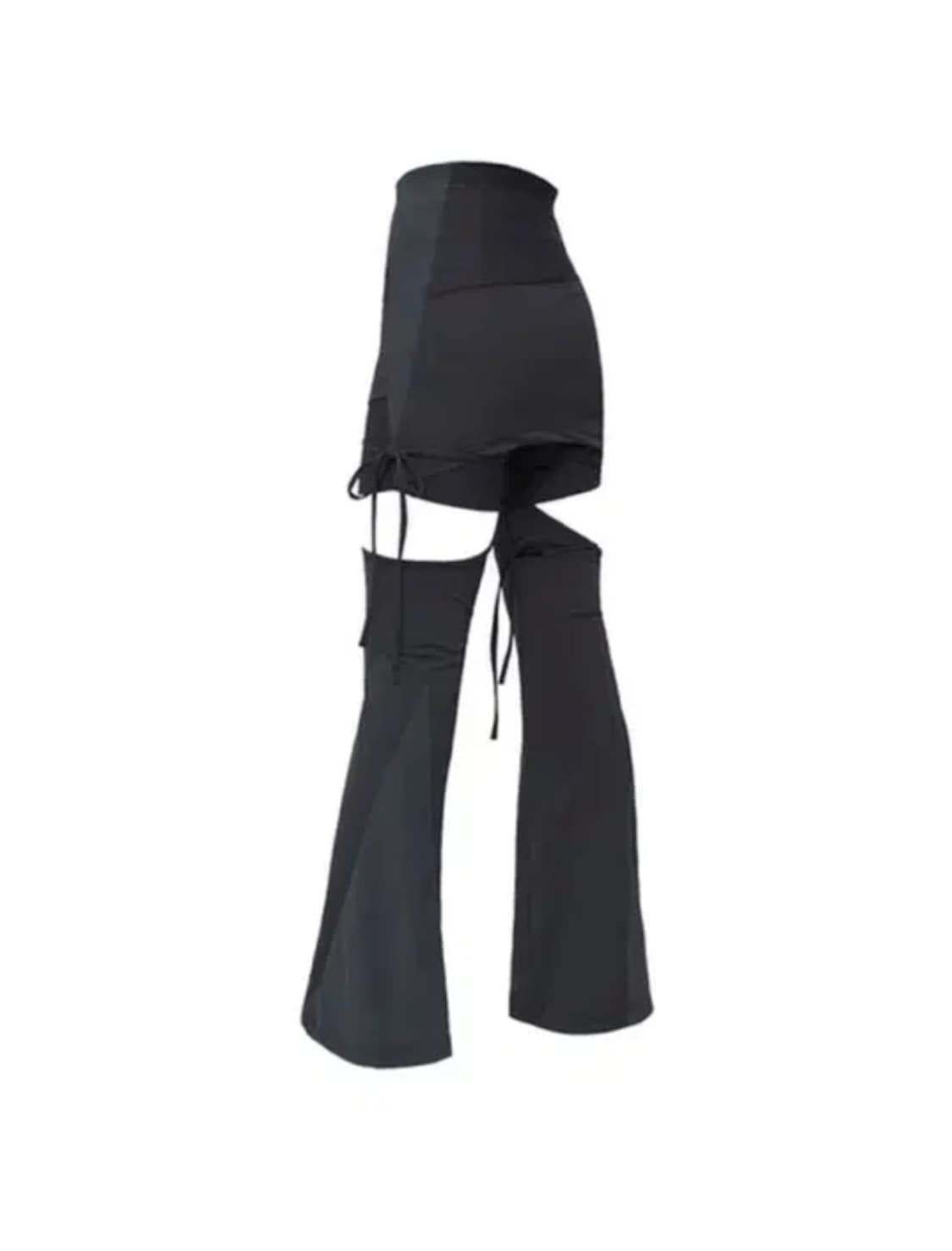 오호스 디테처블 스트랩 치마 스커트 쇼츠 Charcoal 상품이미지2