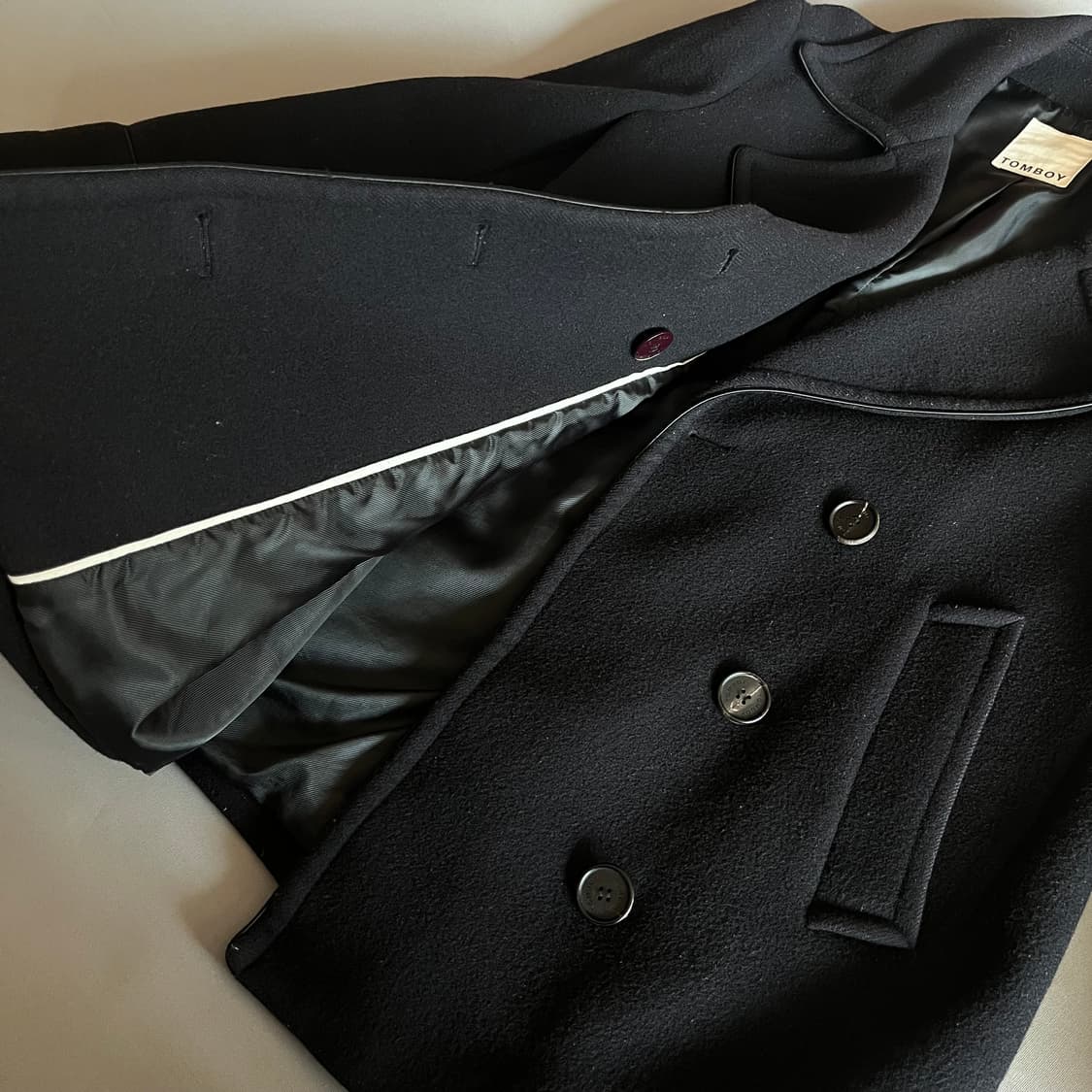 톰보이 빅카라 더블코트 상품이미지2
