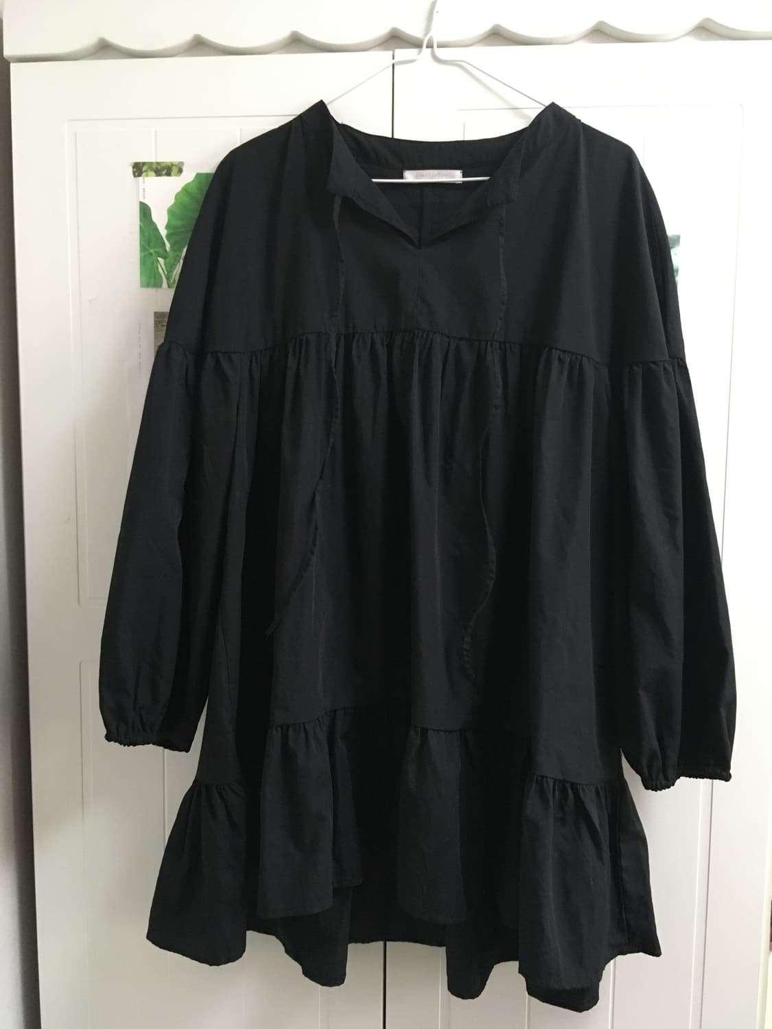 일본빈티지 블랙 원피스 블라우스 캉캉 cos꼼데유니클로 상품이미지1