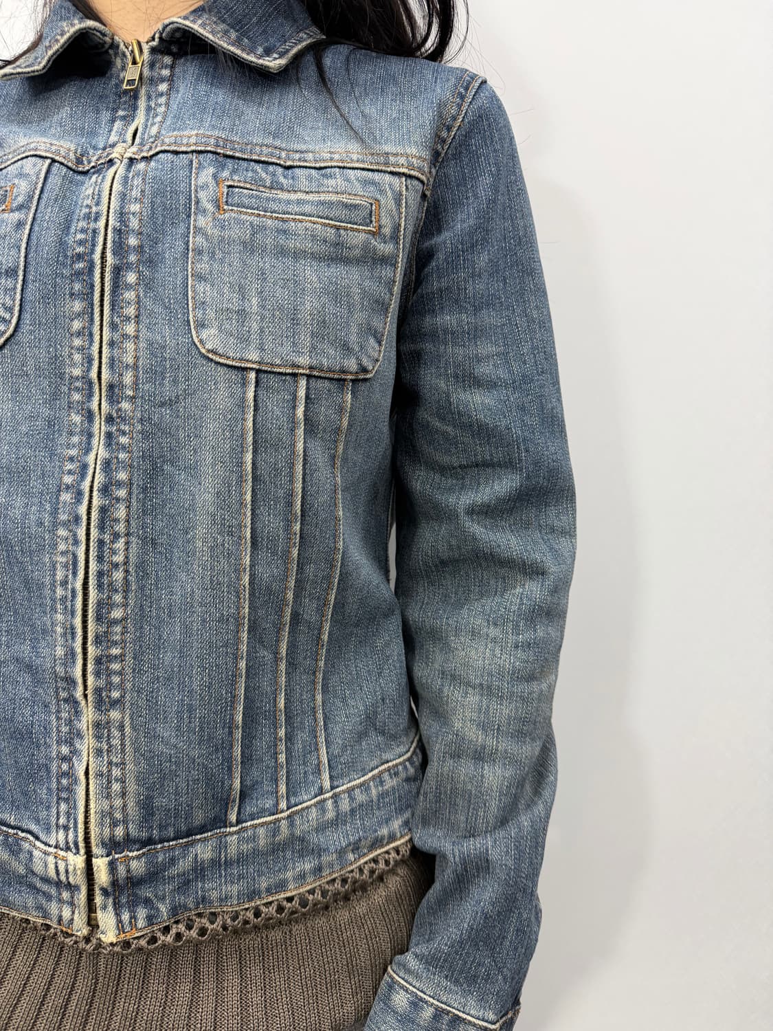 GAP denim zip trucker 상품이미지2