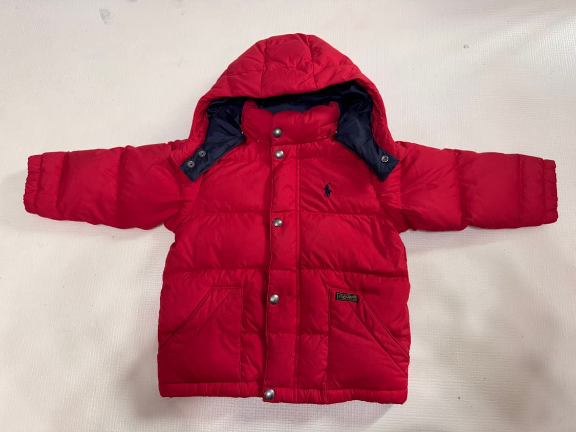 폴로 랄프로렌 키즈 푸퍼자켓 레드 3T 상품이미지1