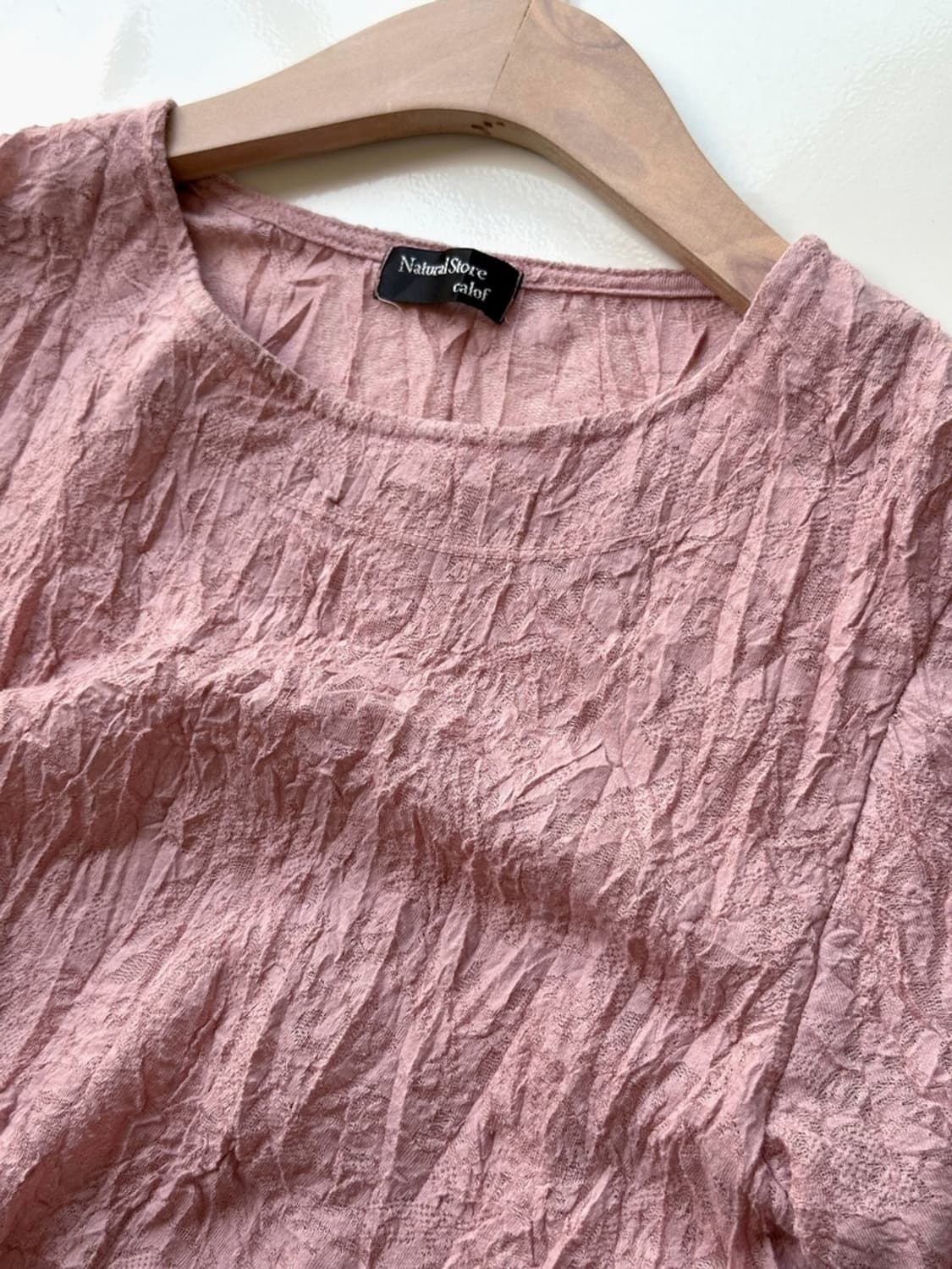 Irregular pattern wrinkled top 상품이미지4