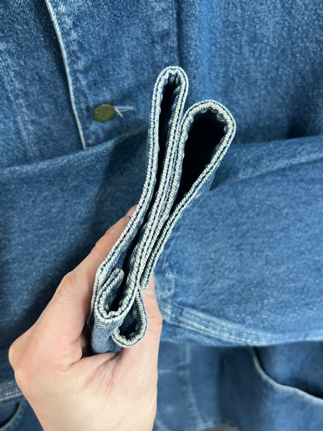 70s American Vintage 오시코시 데님 워크 초어 자켓 상품이미지6