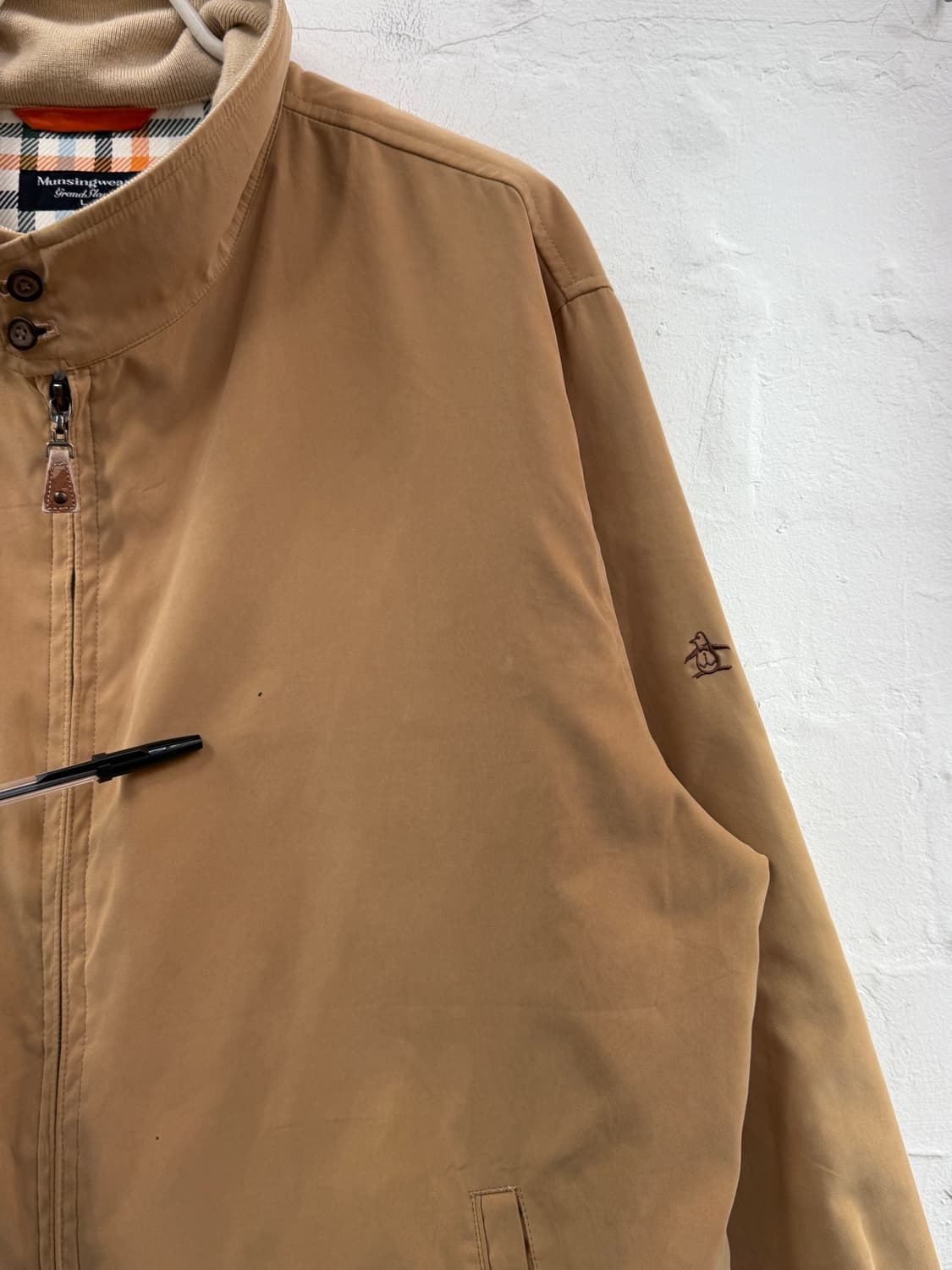 Munsingwear 먼싱웨어 그랜드슬램 체크 라이너 스윙 자켓 L 상품이미지3