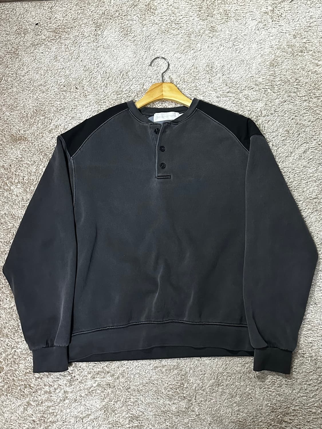 세컨모놀로그 맨투맨 D.GRAY 상품이미지1