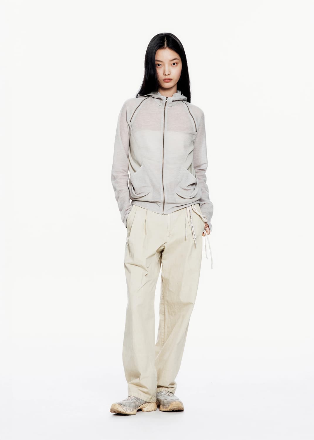 hyeinseo wide pants w/macrame belt 4size 상품이미지5