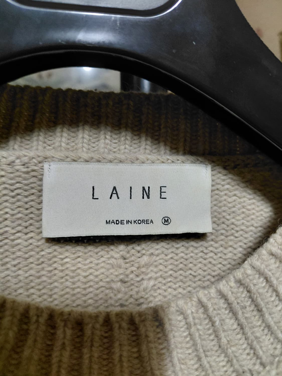 [LAINE]램스울 라운드넥 니트 M사이즈 상품이미지3
