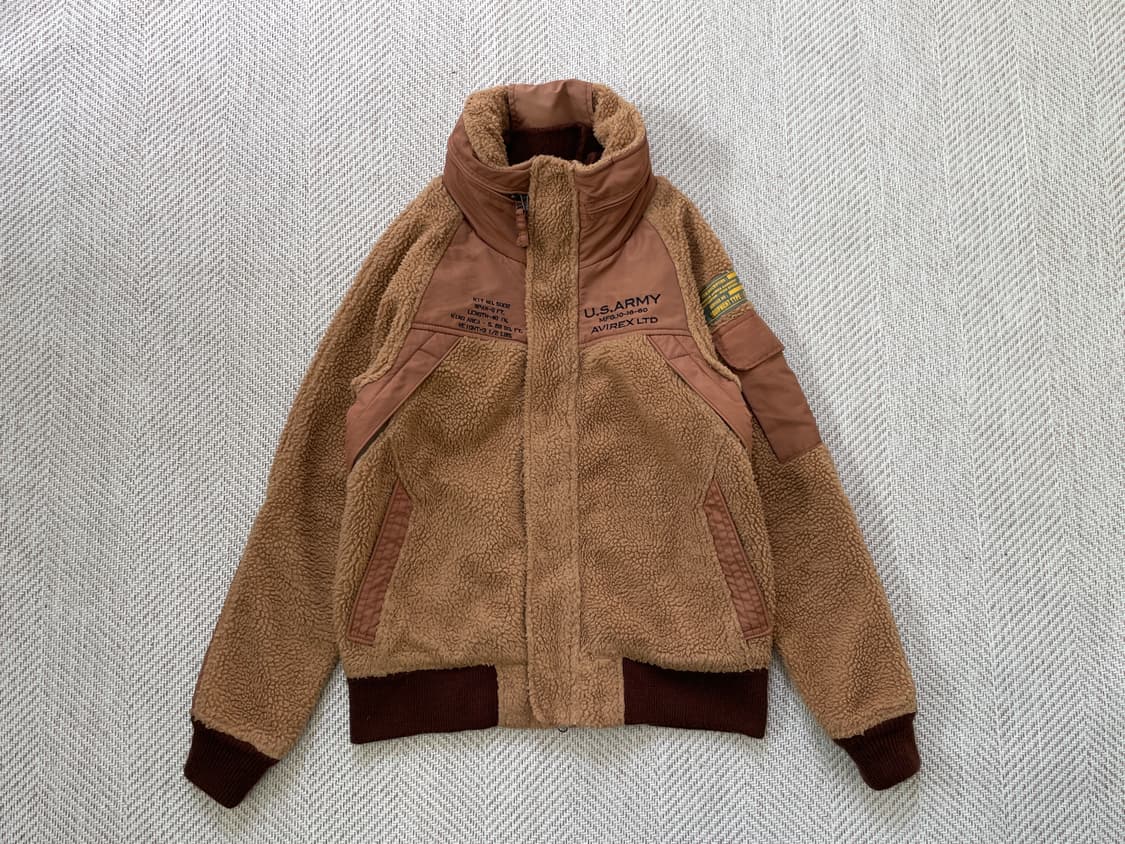 아비렉스 Ltd U.S army MFG 쉐르파 후드자켓 상품이미지1